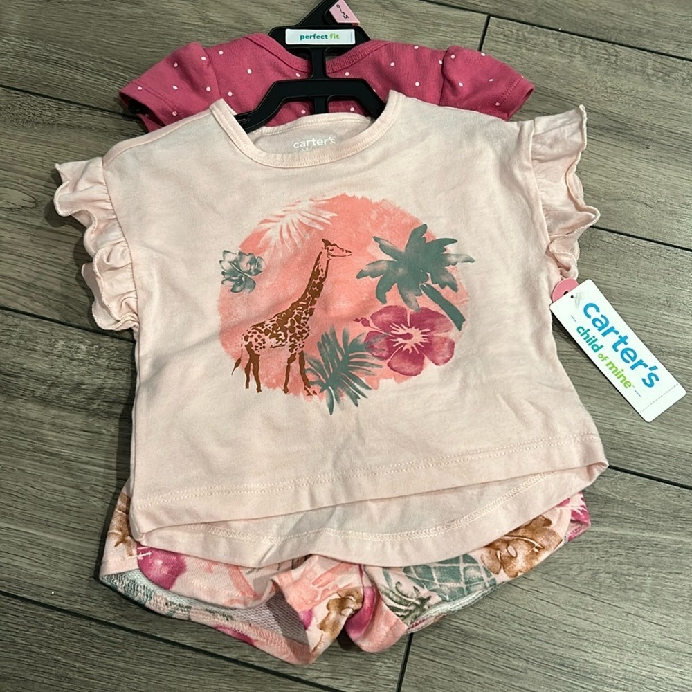 NWT Carter’s three-piece set size 0-3 months